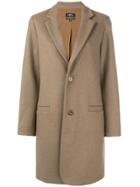 A.p.c. Single-breasted Coat - Brown