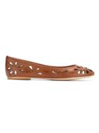 Sarah Chofakian Leather Ballerinas - Brown