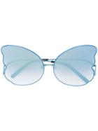 Matthew Williamson Oversized Butterfly Sunglasses - Blue