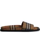 Burberry Vintage Check Slides - Yellow & Orange