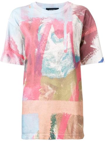 Guernika Abstract Print Long T-shirt