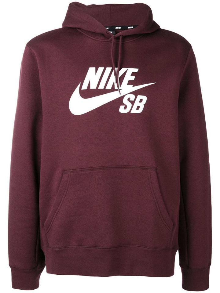 Nike Sb Icon Pullover Hoodie - Red