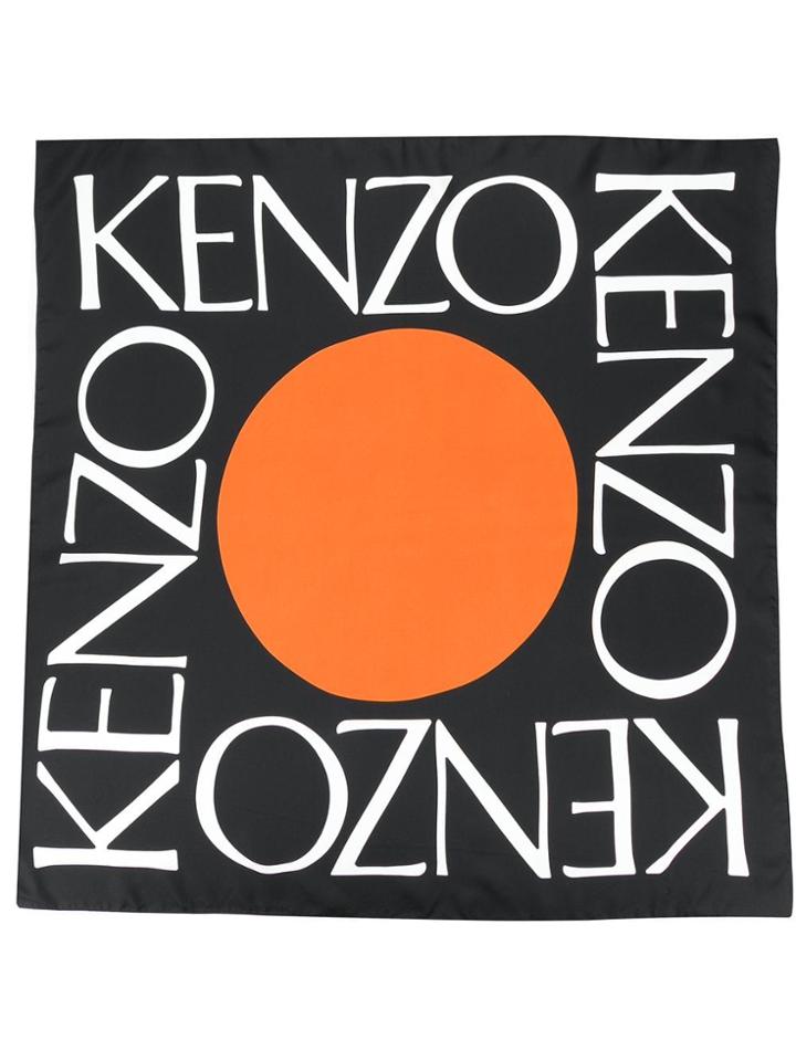 Kenzo Logo Scarf - Black