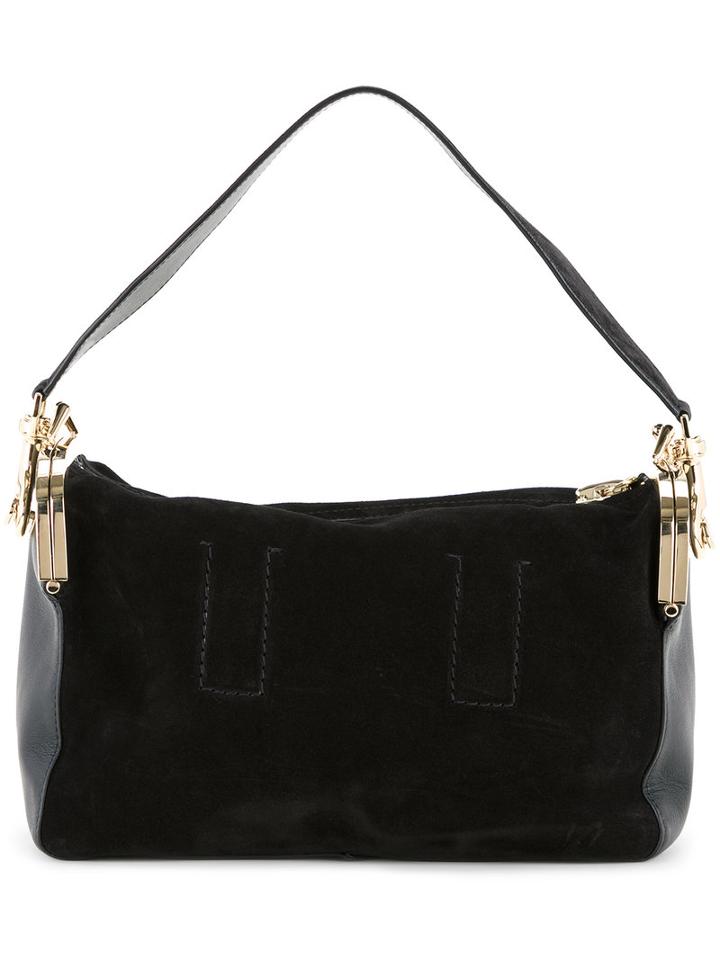 Sacai Boxy Shoulder Bag, Women's, Black, Calf Hair