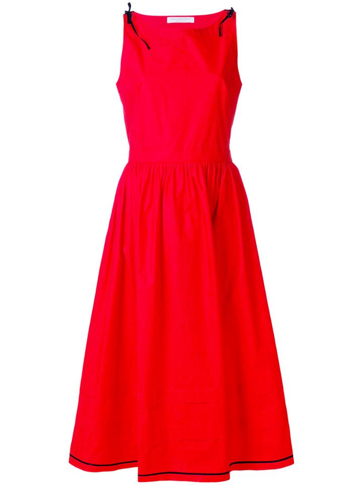 Philosophy Di Lorenzo Serafini Shoulder Tie Detail Dress - Red