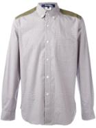 Junya Watanabe Comme Des Garçons Man Micro Check Shirt, Men's, Size: Medium, Blue, Cotton