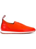 Vivienne Westwood Embossed Logo Trainers - Yellow & Orange