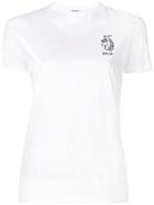 Miu Miu Not Nice Logo Print T-shirt - White