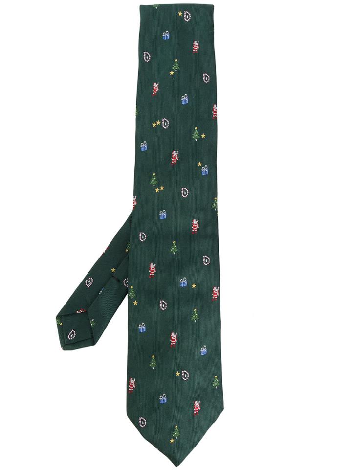 Etro Christmas Tie - Green