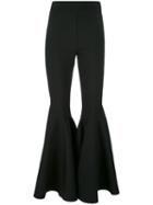 Ellery Super Flared Trousers, Women's, Size: 6, Black, Cotton/polyester/wool/spandex/elastane