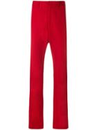 Prada Classic Straight Leg Trousers - Red