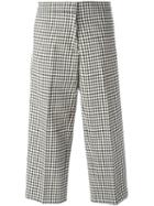Erika Cavallini Semi Couture Cropped Gingham Check Trousers