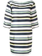 Jil Sander Navy Striped Dress