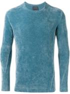 Laneus Ribbed Sweatshirt, Men's, Size: 50, Blue, Viscose/nylon