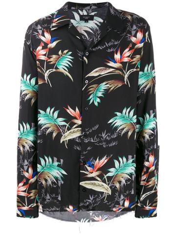 Not Guilty Homme Floral-print Shirt - Black