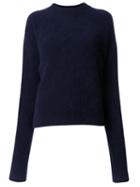 Le Ciel Bleu 'fur Touch' Sweater, Women's, Size: 36, Blue, Wool