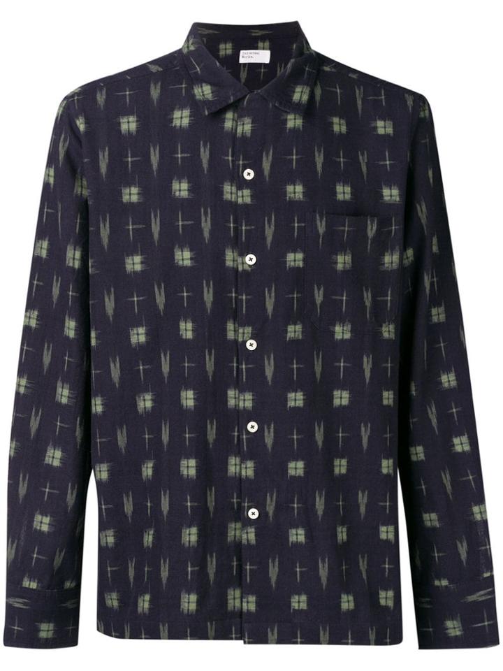 Universal Works Ikat Printed Shirt - Blue
