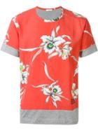 Valentino Orchid Print T-shirt, Men's, Size: S, Pink/purple, Cotton/viscose