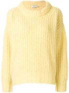 Sea Ribbed Knit Jumper - Yellow