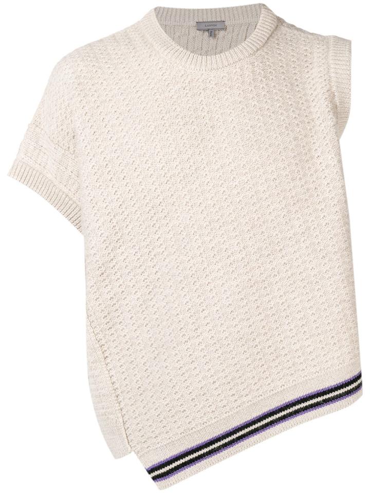 Lanvin Asymmetric Knit Jumper - Nude & Neutrals