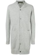 Comme Des Garçons Homme Plus Long Line Cardigan - Grey