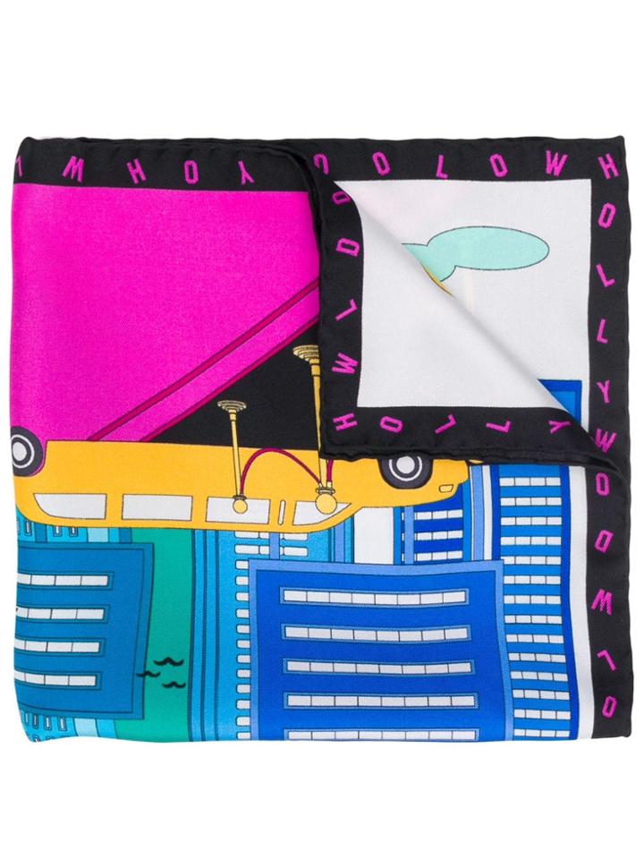 Cha Val Milano Hollywoord Print Scarf - Pink