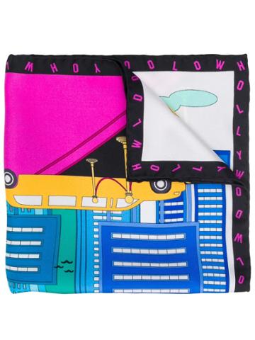 Cha Val Milano Hollywoord Print Scarf - Pink