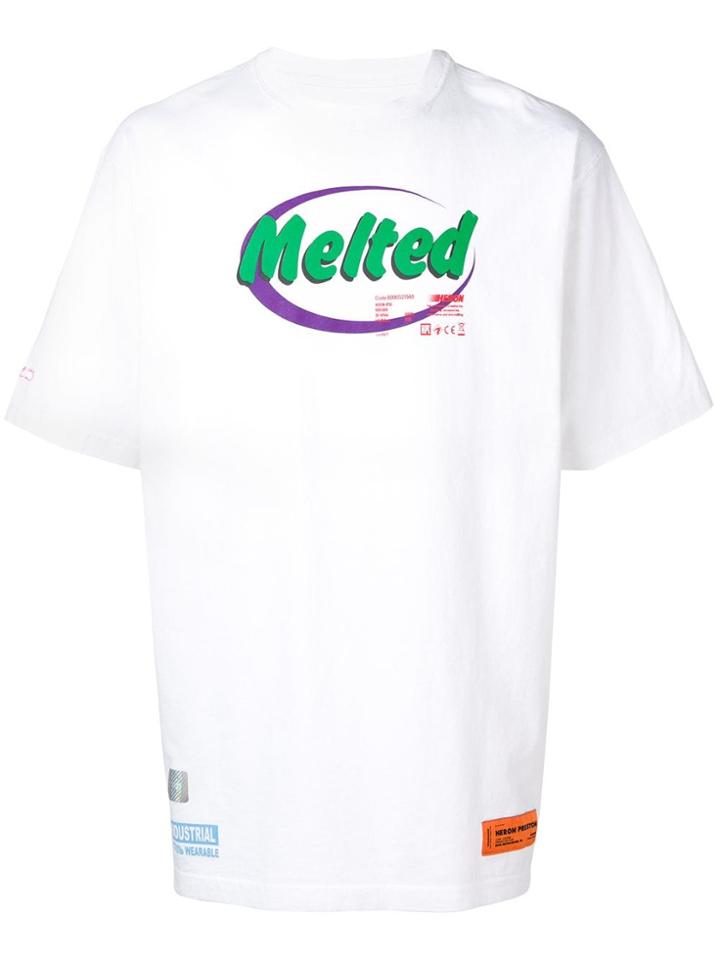 Heron Preston Melted Print T-shirt - White