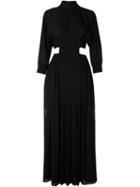 Fendi Cut-out Maxi Dress, Women's, Size: 40, Black, Viscose/silk/polyester