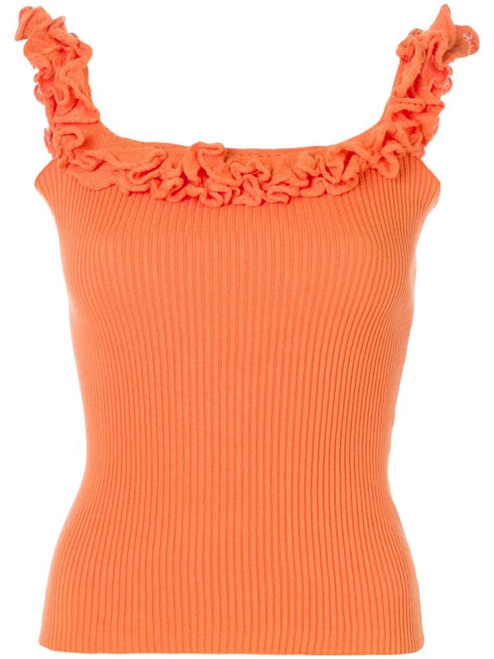Roberto Collina Ruffle Trim Cami-top - Orange