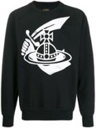 Vivienne Westwood Anglomania Printed Logo Sweater - Black