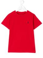 Ralph Lauren Kids - Embroidered Logo T-shirt - Kids - Cotton - 2 Yrs, Red