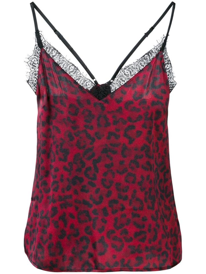 Anine Bing Spaghetti Straps Top - Red