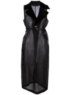 Comme Des Garçons Vintage Sheer Long Dress - Black