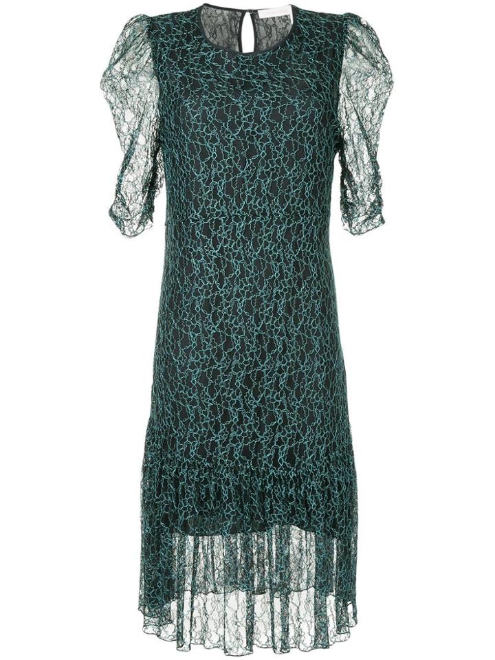 See By Chloé Floral Midi Dress - Blue