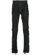 11 By Boris Bidjan Saberi Distressed Cargo Trousers - Black