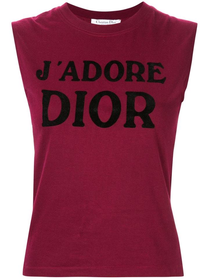 Christian Dior Pre-owned J'adore Dior Tank Top - Red