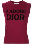 Christian Dior Pre-owned J'adore Dior Tank Top - Red