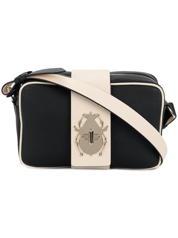 Red Valentino Beetle Embellished Crossbody - Black