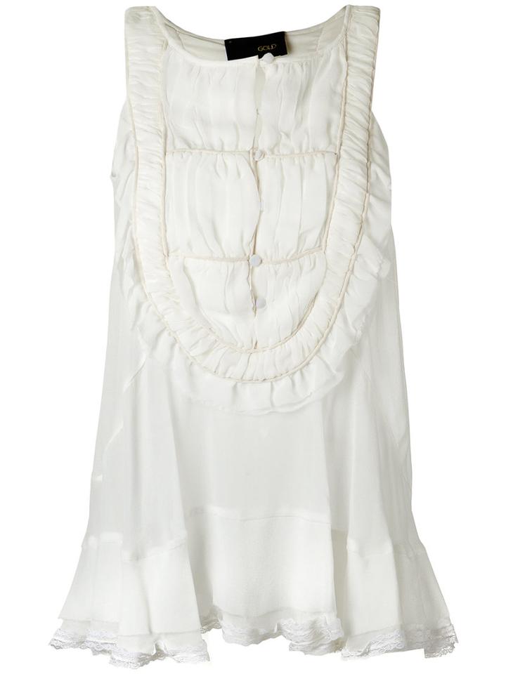 Andrea Bogosian - Silk Top - Women - Silk - P, White, Silk