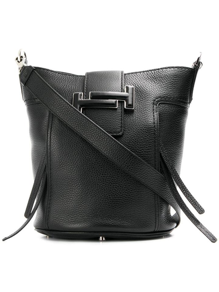 Tod's Double T Small Bucket Bag - Black