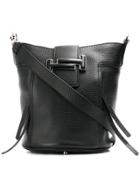 Tod's Double T Small Bucket Bag - Black