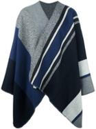 Barena Striped Cape Coat
