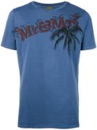 Mr & Mrs Italy Logo Print T-shirt - Blue