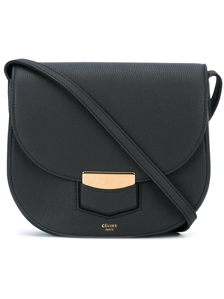 Céline Trotteur Bag, Women's, Grey, Calf Leather