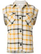 Isabel Marant Étoile Sleeveless Checked Jacket - White