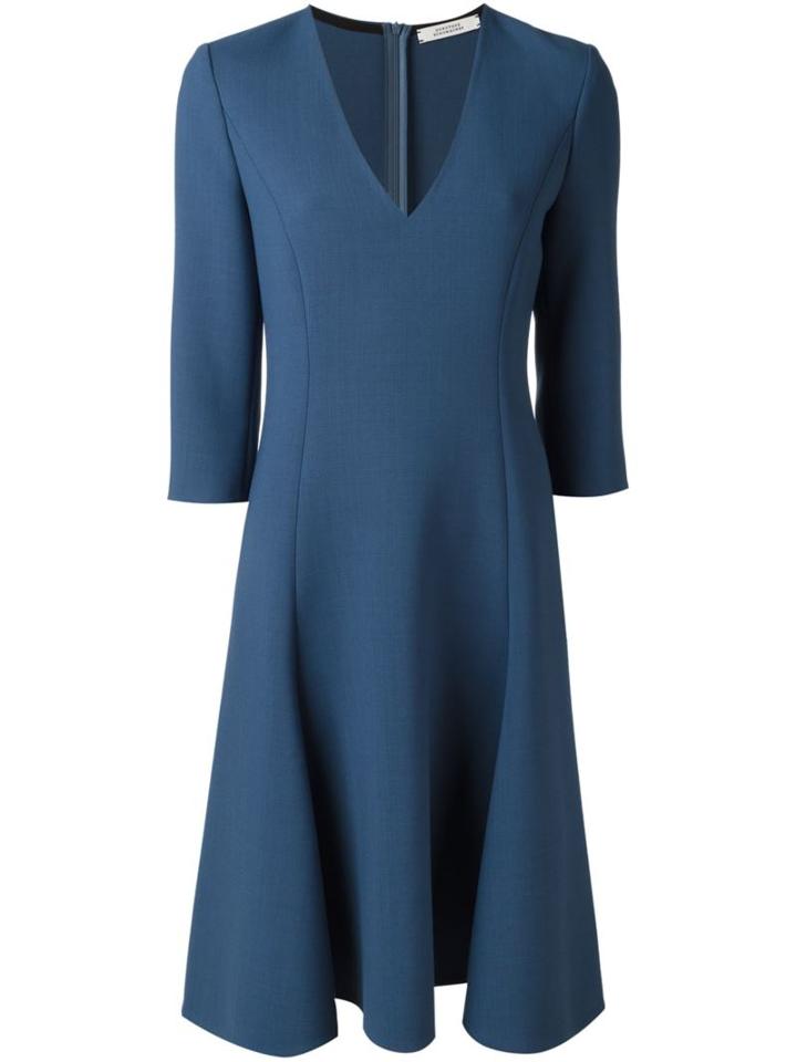 Dorothee Schumacher 'cool Content' Dress, Women's, Size: 3, Blue, Polyester/spandex/elastane/virgin Wool