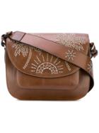 Htc Hollywood Trading Company Palm Tree Studded Satchel - Brown