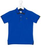 Armani Junior - Logo Polo Shirt - Kids - Cotton - 4 Yrs, Blue