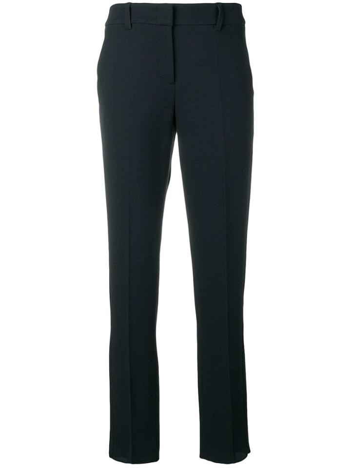 Emporio Armani Slim Fit Tailored Trousers - Blue